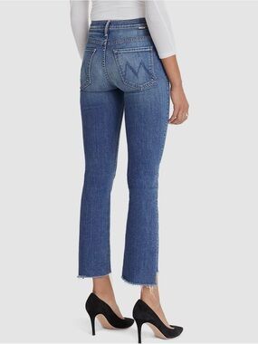 MOTHER Insider Crop Step Fray Wild Game Jeans 26